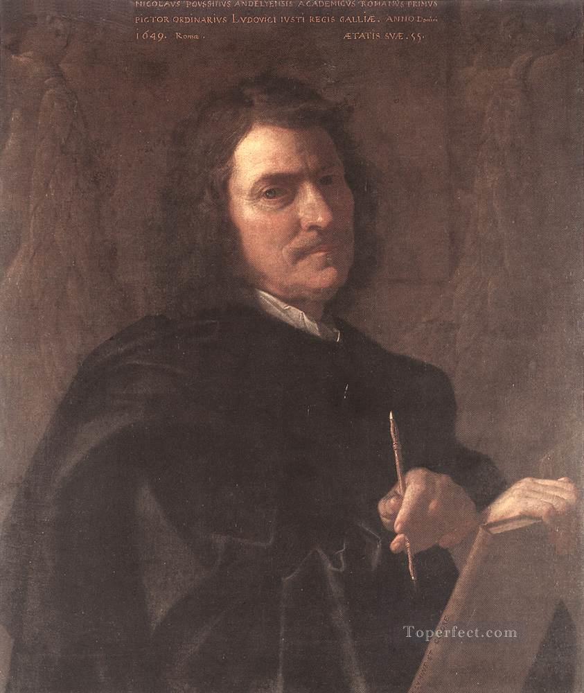 Self portrait 1649 classical painter Nicolas Poussin Oil Paintings